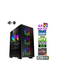 Resim Xaser Sage X30 R5-7500F 16 GB 1 TB M.2 Nvme SSD 8 GB RTX5050 Free Dos Masaüstü Oyuncu Bilgisayarı 