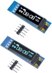 Resim SANEC 0.91 ” inch I2C 128×32 OLED Ekran Mavi (Arduino Uyumlu) 