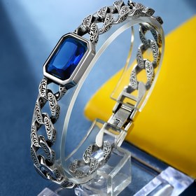 Resim 1 Adet Zarif Yeşil Zirkon Küba Zincir Bileklik Erkekler Ve Kadınlar İçin, Cool Moda Takı Doğum Günü Hediyesi 