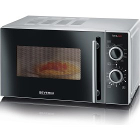 Resim Severin Severın 700 W Izgaralı 2'si 1 Arada Mikrodalga, 9 Otomatik Programlı Izgara Fırın, Izgara Raflı ve Döner Tablalı Mikrodalga, Gümüş-Siyah, Mw 7771 