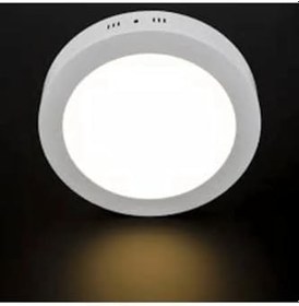 Resim Cata Ct-5233 18w Panel Led Armatür Beyaz Yuvarlak Sıva Üstü Metal Kasa Beyaz Işık 6400k 