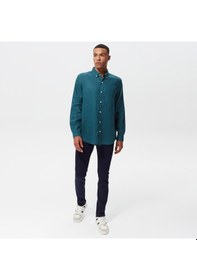 Resim Nautıca Erkek Yeşil Classıc Fıt Uzun Kollu Gömlek W35101t 3dc Yeşil 