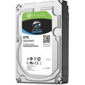 Resim Seagate Skyhawk 3.5" 8TB Sata 3.0 256MB 210Mb/s RV Sensör 7200Rpm 64HD Kamera 180TB/Yil Isyükü 7/24 Güvenlik Disk ST8000VX0022 