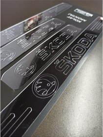 Resim Skoda Rapid ile Uyumlu Kapı Eşiği ve Kapaklı Numaratör (Park Tel) 