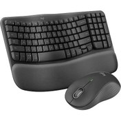 Resim Logitech Wave Keys MK670 Combo M550 L Kablosuz Mouse Kablosuz Ergonomik Klavye 