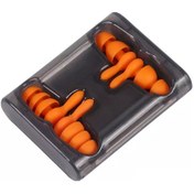Resim Kangvka Tl-2784 Ultra Rahat Silikon Kulak Tıkacı - Gürültü Engelleme, 2 Çift Portatif Taşıma Kutusu İle, Turuncu 