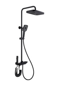 Resim Fleko Piyano Plus Black Duş Seti Siyah 