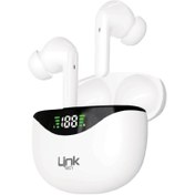 Resim Linktech S21 TWS Smart Wireless Bluetooth Kulak İçi Kulaklık Beyaz 