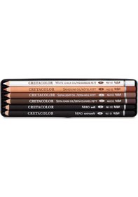 Resim Cretacolor Oil Pencils Drawing Set Yağlı Çizim Kalemleri 6'lı Met 