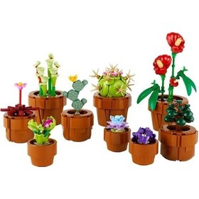Resim LEGO® Botanicals Minik Bitkiler 10329 – Yetiskinler için Farkli Türlerde 9 Bitki Içeren Yapay Çiçek Modeli Yapim Seti (758 Parça) 