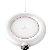 Resim SunniMix USB Kahve Kupa Isıtıcı Pad Danışma Ev Ofis Coaster 10 W LED Ekran Beyaz 