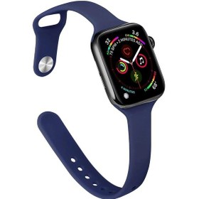 Resim iOS Watch Uyumlu 38mm Klasik Kordon - Lacivert 