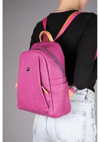 Resim Luvi Shoes 1201 Vişne Camel Gofraj Kadın Gunluk Canta Vişne 