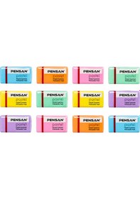 Resim Pensan Pastel Renkli Silgi 12 Adet 