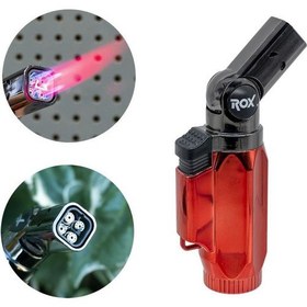 Resim Rox BS-106 Dört Alev Çıkışlı Mini Bütan Gaz Torch Pürmüz 