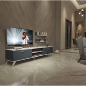 Resim Decoraktiv Eko 4 Mdf Dvd Retro Tv Ünitesi Tv Sehpası - Beyaz - Antrasit 