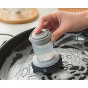 Resim Mena Rise SheronShop Çelik Hasır Deterjan Hazneli Sünger Top – Paslanmaz Bulaşık Teli, Ergonomik Tutma 