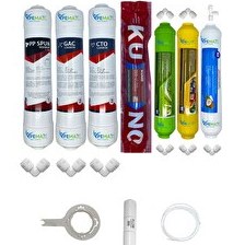 Resim Pemax Water Solutions Kapalı Kasa Su Arıtma Cihazlarına Ecomax 7'li Orijinal LG Kuno Mebran Alkali-Mineral-Tatlandırıcı 