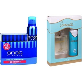 Resim Snob Classic Edt 100 ml Erkek Parfümü Seti + Classic Edt 100 ml Kadın Parfüm Seti 78727786337 