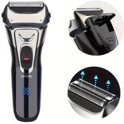 Resim Xuweiwei Feıyba Siyah Erkek Elektrikli Tiras Makinesi Kablosuz Aluminyum Hizli Sarj Led Ekran 600mah Pil 