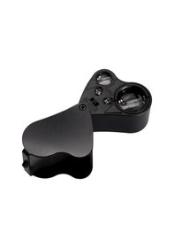 Resim 30x 60x Kuyumcular Büyüteç Aydınlatmalı Kuyumcular Büyüteç Büyüteç Mücevher İçin Parlak Led Aydınlatma İle 