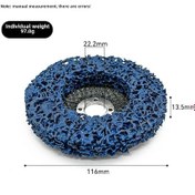Resim Samdoo 4.5 İnç Mavi Pas Önleyici/polişör Testere 115 22mm 85g Metal/ Ahşap/plastik/ Nilon Boya Ve Pas Kaldırıcı Çelik Taşlama Levha 