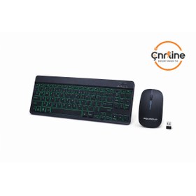 Resim Çnrline Polygold PG-8033 RGB Işıklı Kablosuz Klavye Mouse Set – 2.4GHz 