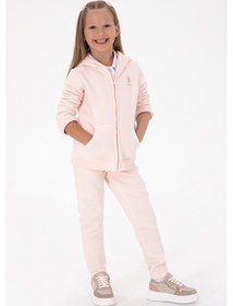 Resim U.S. Polo Assn. Kız Çocuk Açık Pembe Şardonlu Jogger Eşofman Altı 50316914-VR078 