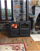 Resim Rekor Vezüv Maşinga Tuğlalı Döküm Şömine 6 Parça Boru Hediyeli 