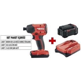 Resim Hilti HİLTİ NURON SID 6-22 AKÜLÜ DARBELİ VİDALAMA MAKİNESİ (Set) 