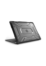 Resim Apple Uyumlu MacBook Air Kılıf Hardcase Touch Id A1932 2018/2019 Outdoor Sc Siyah 