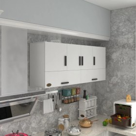 Resim Kenzlife hazır mutfak general byz 060*150*32 mutfak banyo dolabı kapaklı raflı 