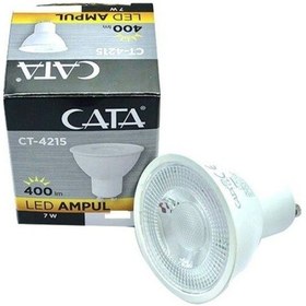 Resim Ct-4215 7w Gu10 4000k Ilık Beyaz Led Ampul 5 Adet Cata 1 Adet 