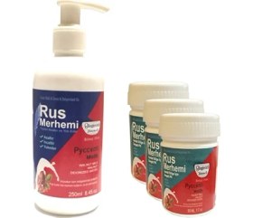 Resim Hintohu Tüy Dökücü Azaltıcı Rus Merhemi 250 ml 1 Adet + Genital Bölge Merhemi 50 ml 3 Adet 