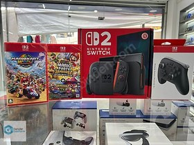 Resim Nintendo Switch 2 + Mario Jamboree + Kart World + Pro Controller 