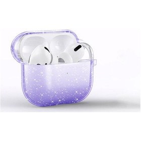 Resim Air-pods 3. Nesil Zore Allstar Airbag 32 Parlayan Simli Saydam Renkli Kılıf-mor Mor 