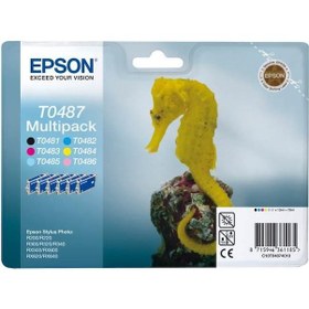 Resim Epson T0487 C13T04874020 Multipack Set Kartuş R200 R220 