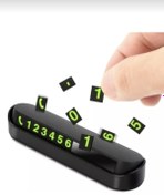 Resim Fİ HOME Fosforlu Açılır Kapanabilir Numaratör Ön Torpido Üstü Telefon Numarası Göstergesi Araba 