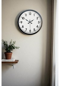 Resim Zentime 40 Cm Siyah Şık Duvar Saati Diğer 