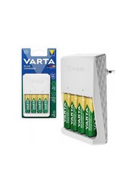 Resim 4xaa 2100 Mah Pilli Beyaz Plug Pil Şarj Ci Hazı 