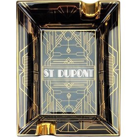 Resim S.T. Dupont İkili Art Deco Puro Küllüğü 6409 