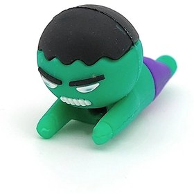 Resim SPELT Şarj Kablosu Kablo Ucu Koruyucu Koruma Kaplama Figür Yeşil Adam 