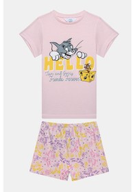 Resim Penti Kız Çocuk Tom&jerry Çok Renkli Pijama Takımı 