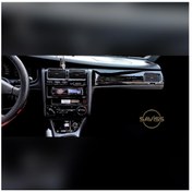 Resim Toyota Carina E/corona Uyumlu Parlak Siyah Full Set Torpido Konsol Maun Kaplama, (pianoblack) 