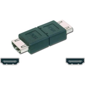 Resim Assmann HDMI Adaptör, HDMI A (19 pin) Dişi - HDMI A (19 pin) Dişi, Siyah Renk 