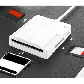 Resim Microcase Al4585 4 İn1 OTG CF/SD/TF Type-C Kart Okuyucu 