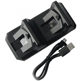 Resim Playstation Ps4 Usb Şarj Cihazı Aksesuarı İçin Çift Denetleyici Şarj Cihazı Dock'u 