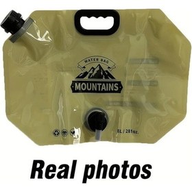 Resim Willowhaven Haki 2.11 Galon Katlanır Taşınabilir Su Hidrasyon Çantası Ayarlı Emzik Kampçılık Doğa Yürüyüşü Haki 