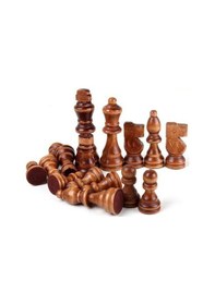 Resim Ahşap Satranç Taşları No:35 Büyük 9cm 