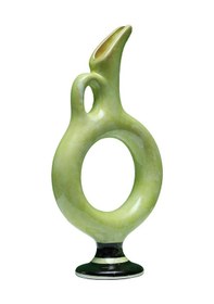 Resim E38 El İşçiliği Halkalı Çini Vazo 30 15 Cm - 6426 Çok Renkli 